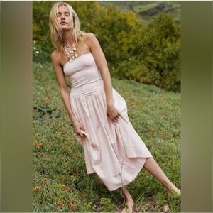 NWOT Free People Onda Drop-Waist Tube Midi